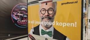 goudroute bedrijfsauto belettering wrap
